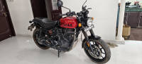 Red And Black Royal Enfield Hunter 350 Retro