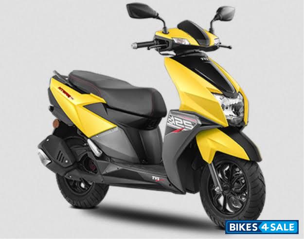 Yellow TVS NTORQ 125