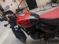 Rebel Red And Black Royal Enfield Hunter 350 Metro