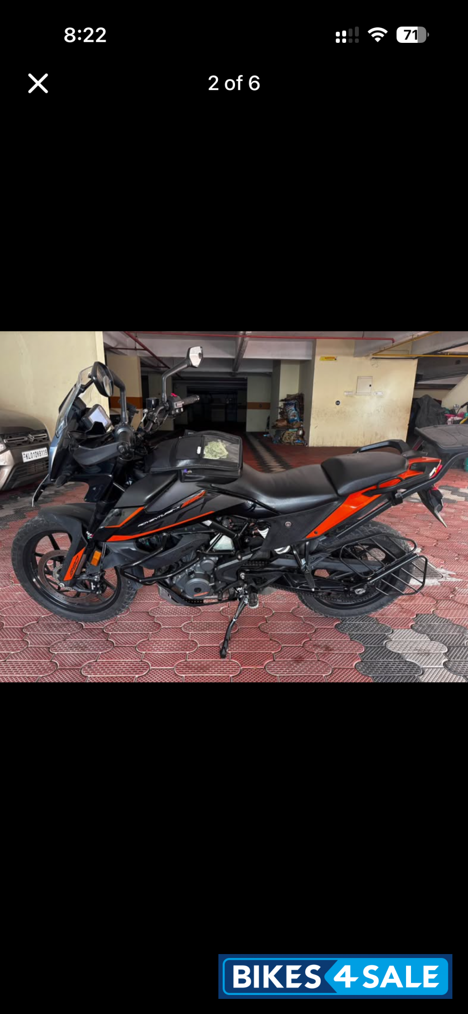 Black KTM 390 Adventure X