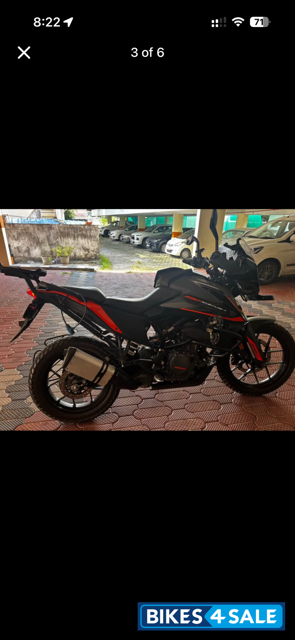 Black KTM 390 Adventure X Black KTM 390 Adventure X