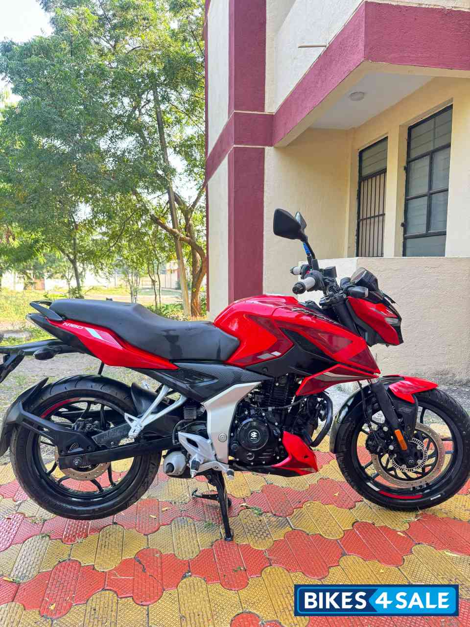 Racing Red Bajaj Pulsar N160 Dual Channel ABS