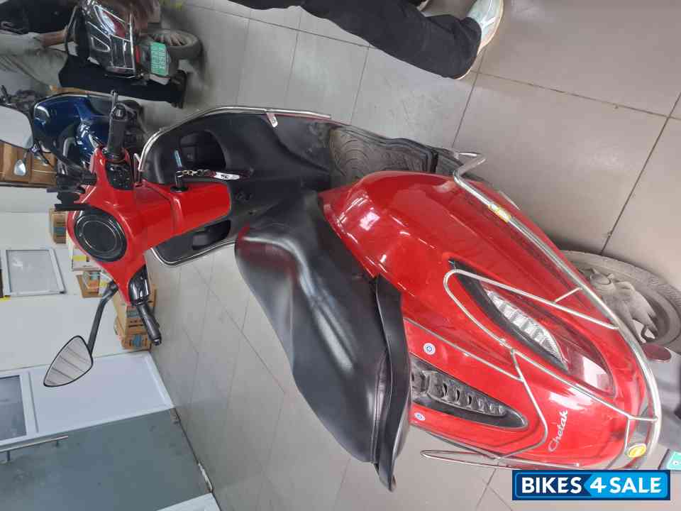 Red Bajaj Chetak Electric