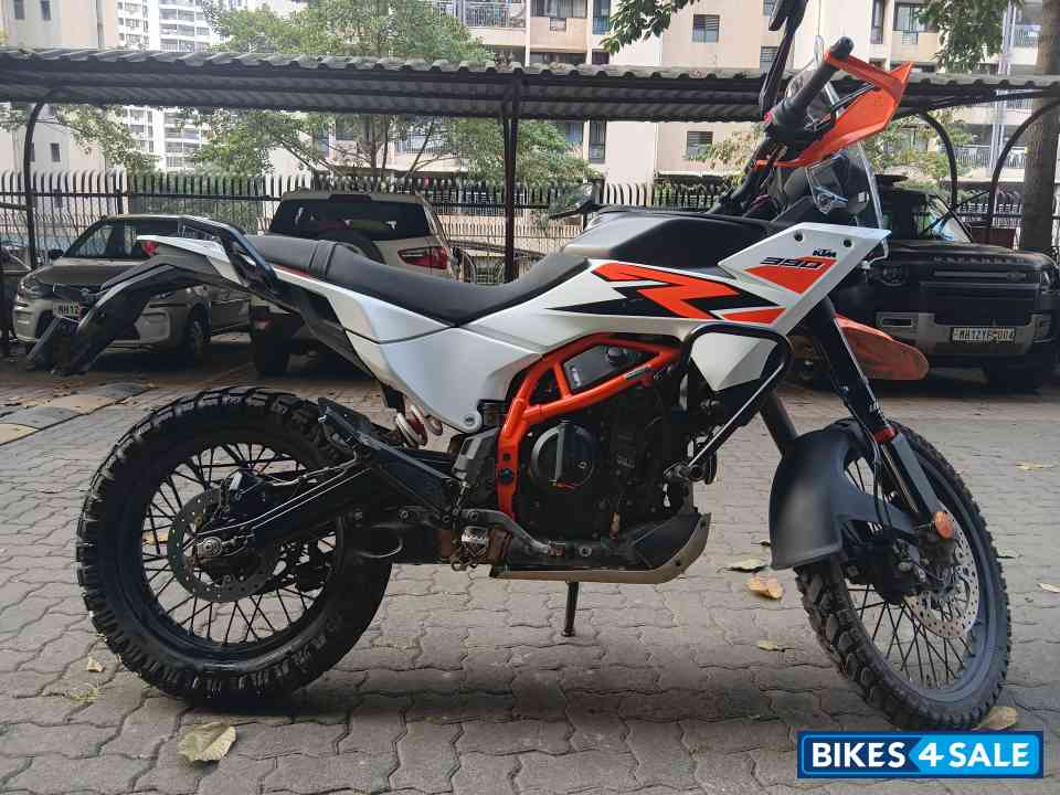 White KTM 390 Adventure R