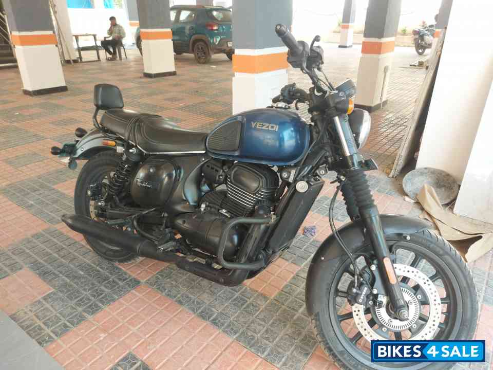 Blue And Black Yezdi Roadster Dual Tone