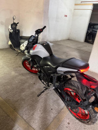 White -orange Yamaha MT-15 BS6