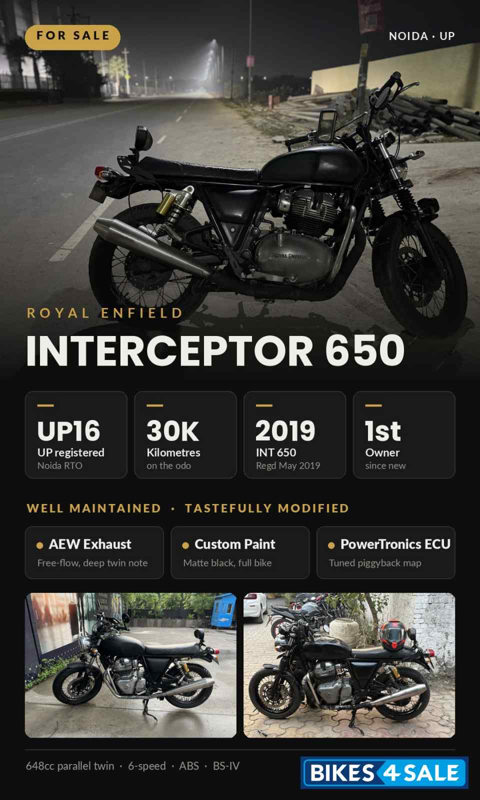 Black Royal Enfield Interceptor 650 Twin Black Royal Enfield Interceptor 650 Twin