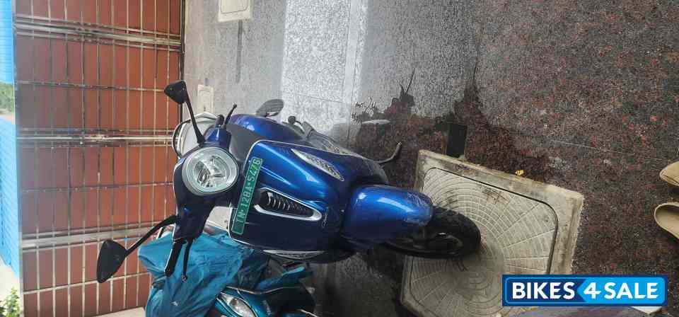Blue Bajaj Chetak Electric