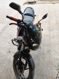 Red Black Bajaj Pulsar 125 Carbon Fibre Disc Split Seat