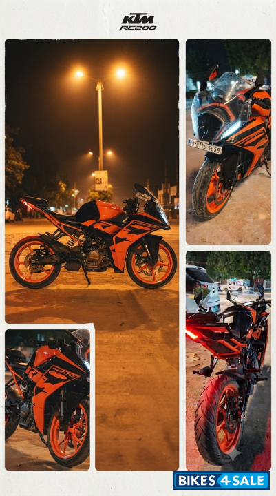 Ebony Black Metallic KTM RC 200 2022 Ebony Black Metallic KTM RC 200 2022