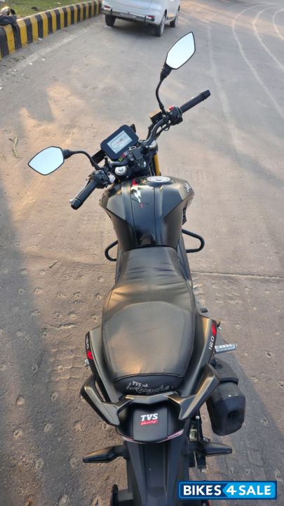 Matt Black TVS Apache RTR 160 4V TFT with Map Mirroring Matt Black TVS Apache RTR 160 4V TFT with Map Mirroring