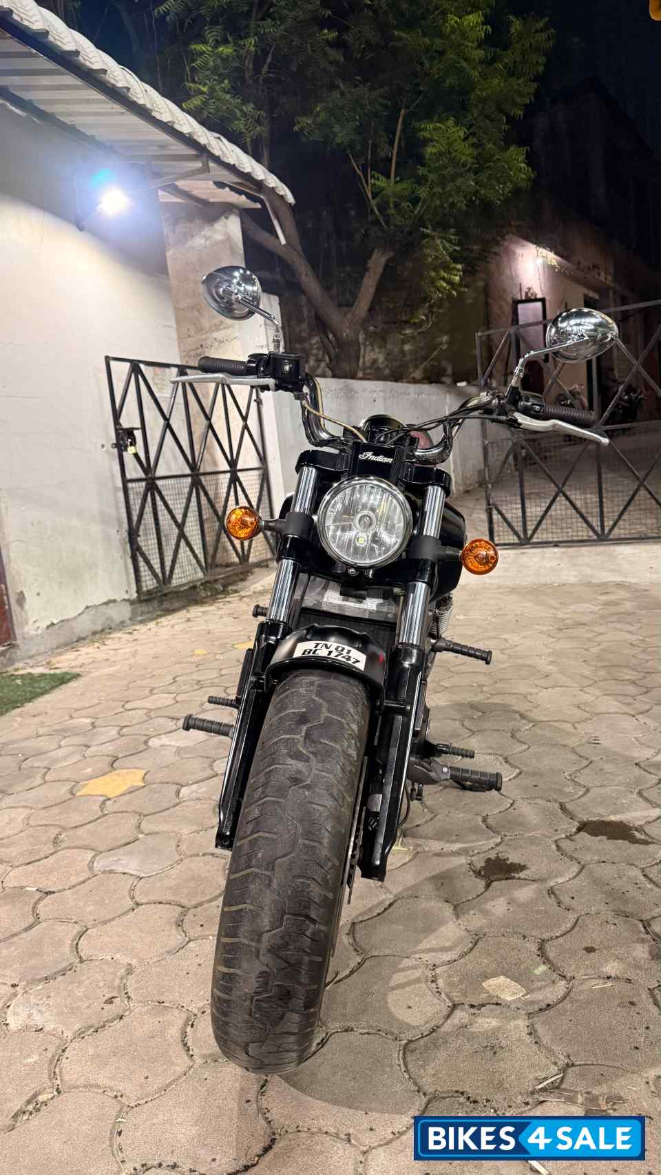 Black Indian Scout Bobber