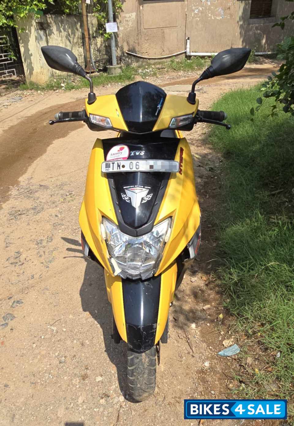 Yellow TVS NTORQ 125