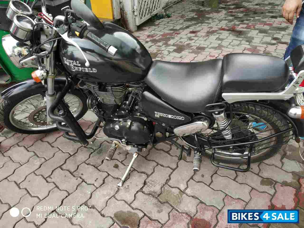 Black Royal Enfield Thunderbird