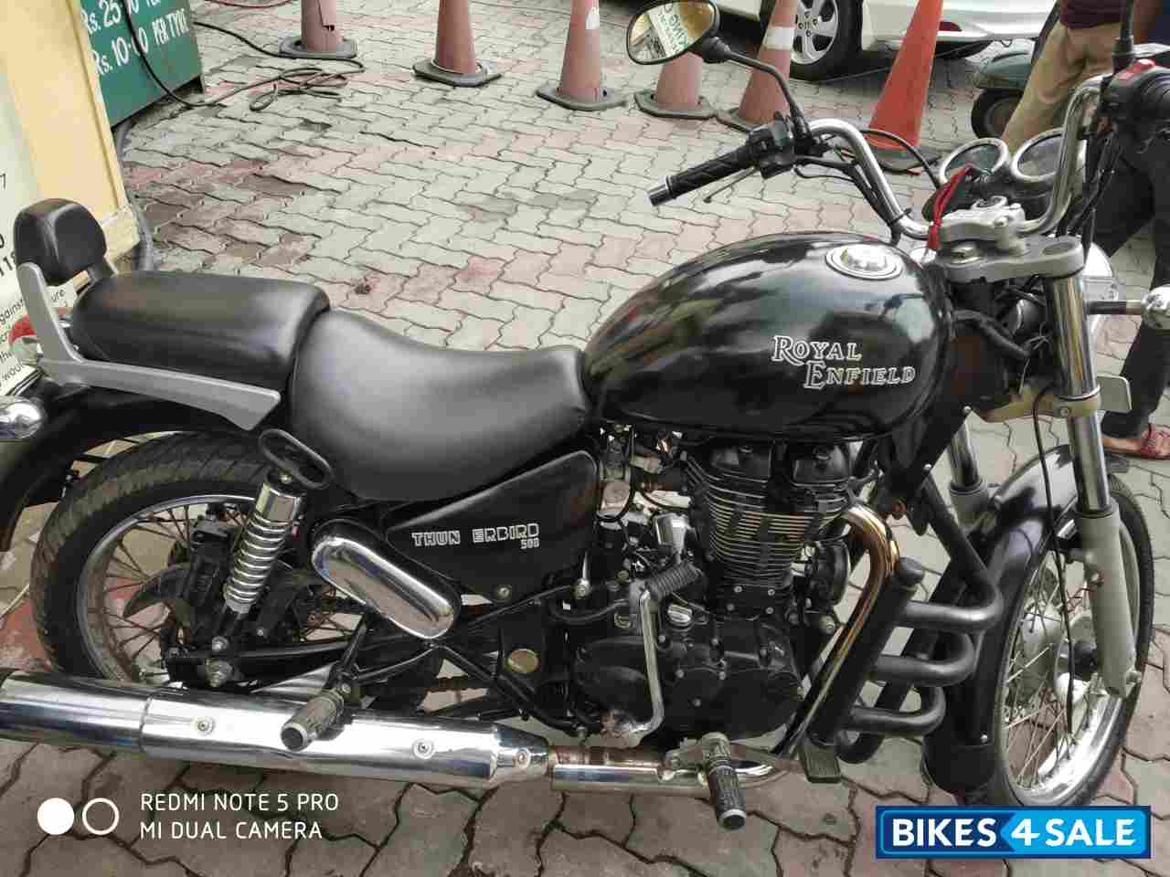 Black Royal Enfield Thunderbird