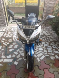 White And Blue Yamaha Fazer