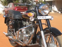 Black Royal Enfield Bullet