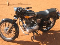Black Royal Enfield Bullet
