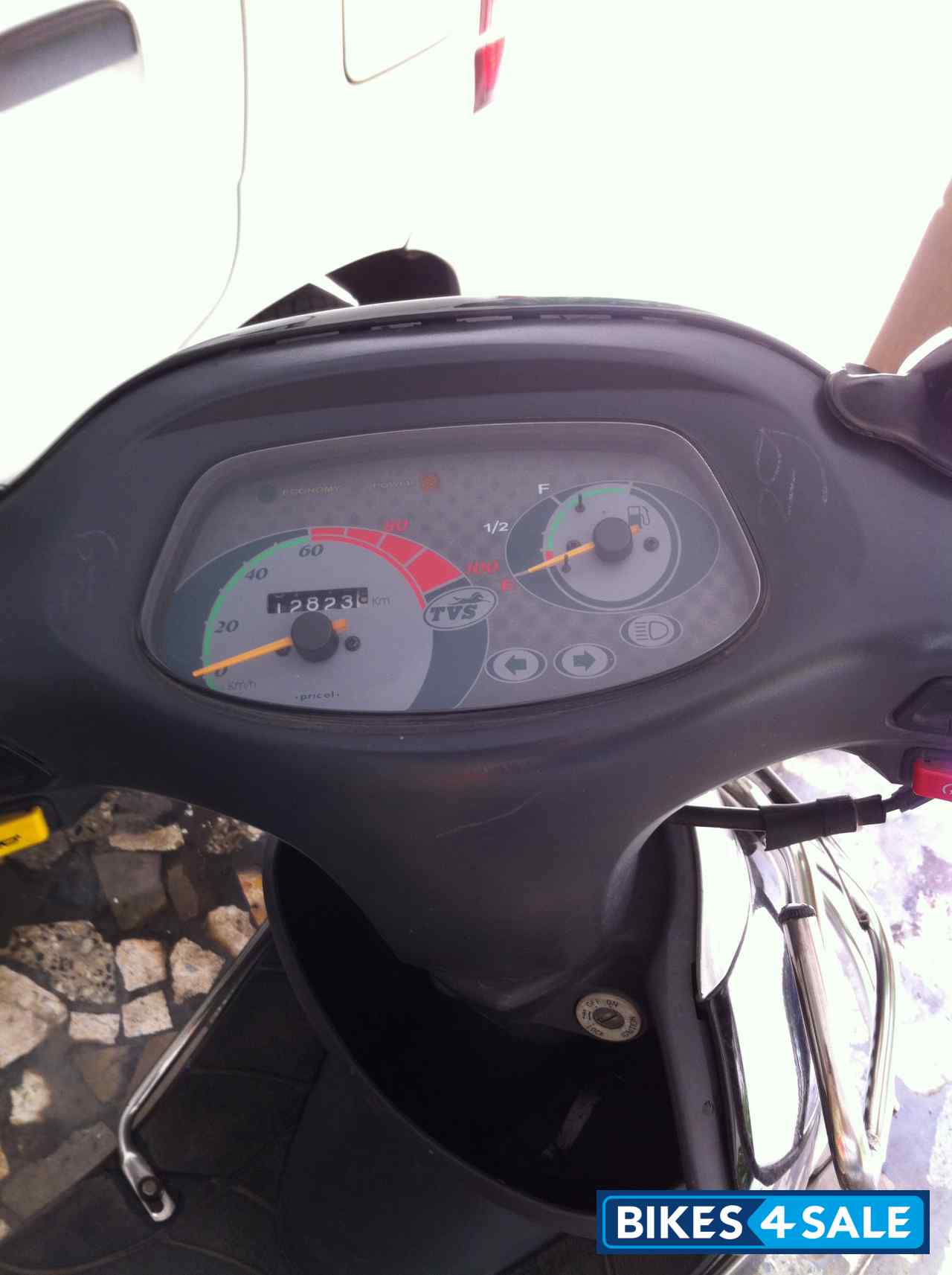 Black And White TVS Scooty Pep Plus Black And White TVS Scooty Pep Plus