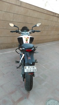 White & Orange KTM Duke 390