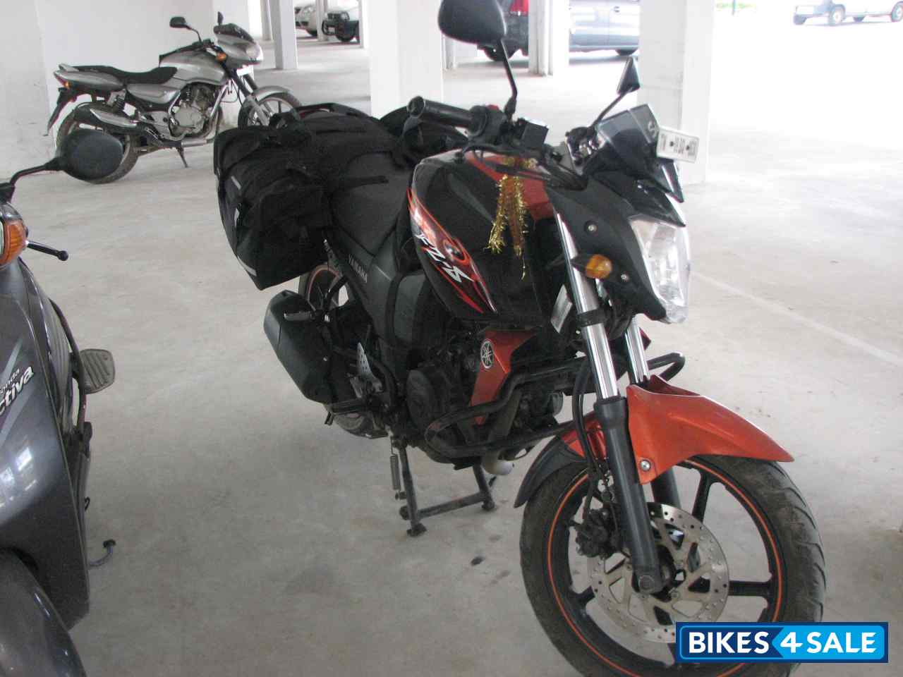 Black And Orange Yamaha FZ-S