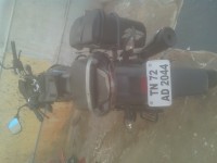 Black+blue Bajaj XCD 135 DTS-Si