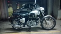 Silver Royal Enfield Bullet Standard 350