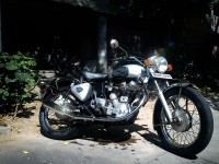 Silver Royal Enfield Bullet Standard 350