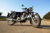 Black And Chrome Royal Enfield Bullet Machismo A350