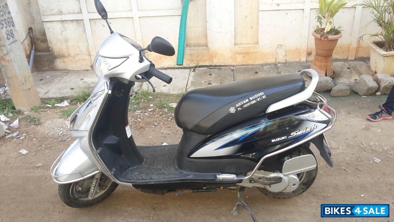 Silver Black Suzuki Swish