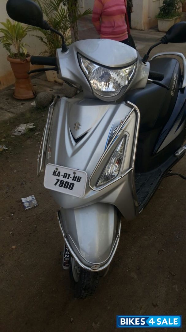 Silver Black Suzuki Swish