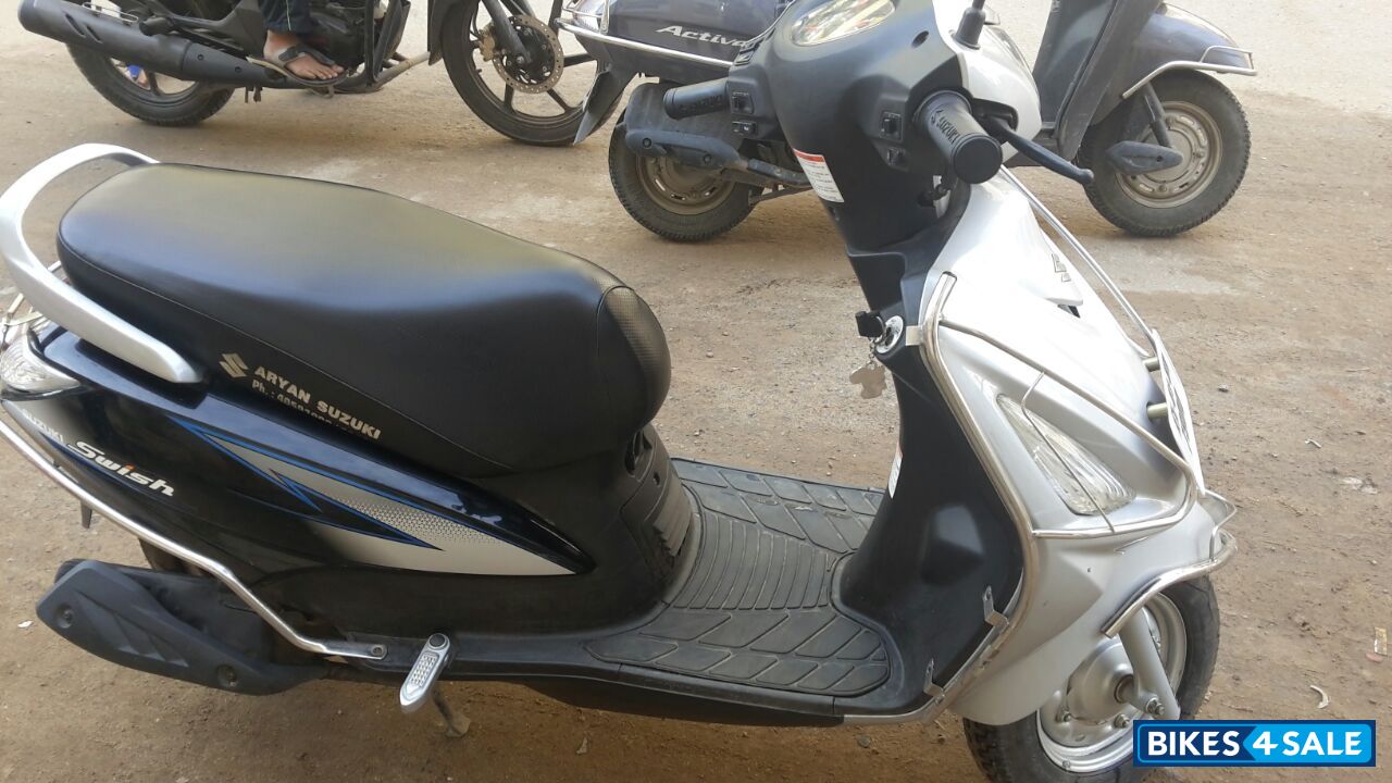 Silver Black Suzuki Swish