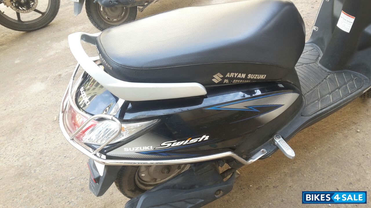 Silver Black Suzuki Swish