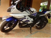 Blue White Yamaha YZF R15 V2