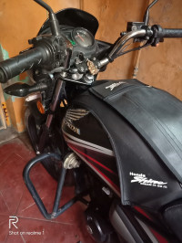 Black With Red Graphics Honda CB Shine