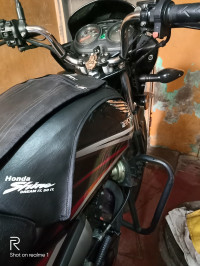 Black With Red Graphics Honda CB Shine