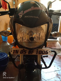 Black With Red Graphics Honda CB Shine