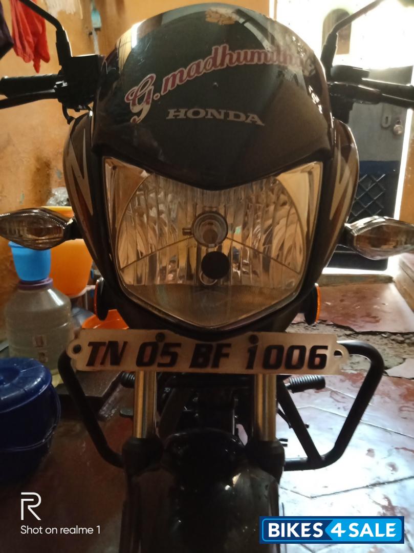 Black With Red Graphics Honda CB Shine