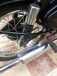 Black Royal Enfield Vintage Bullet