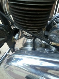 Black Royal Enfield Vintage Bullet