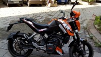 Orange Black KTM Duke 200