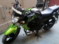 Black & Green Yamaha FZ-S