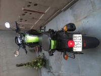 Black & Green Yamaha FZ-S