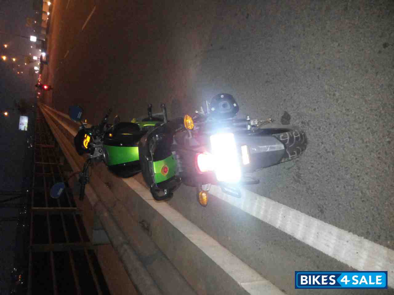 Black & Green Yamaha FZ-S