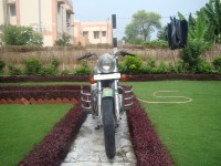 Silver Royal Enfield Bullet Campus