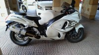 White Suzuki Hayabusa GSX1300R