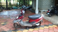 Red And White TVS Scooty Pep