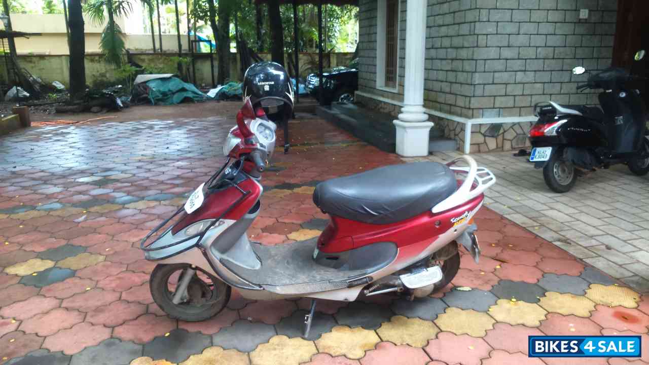 Red And White TVS Scooty Pep