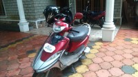 Red And White TVS Scooty Pep