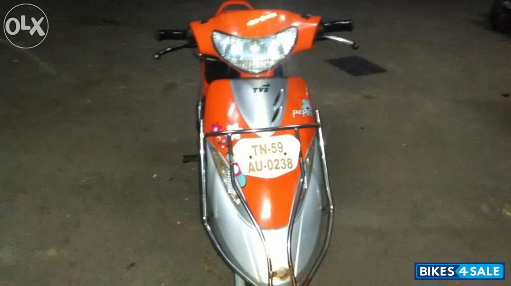 Orange TVS Scooty Pep Plus